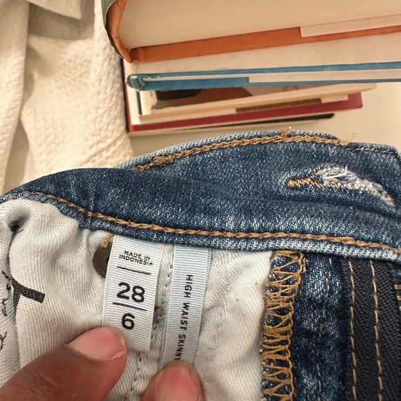 LOFT Blue Ankle Cropped Jeans Modern Fit - Picture 4 of 4